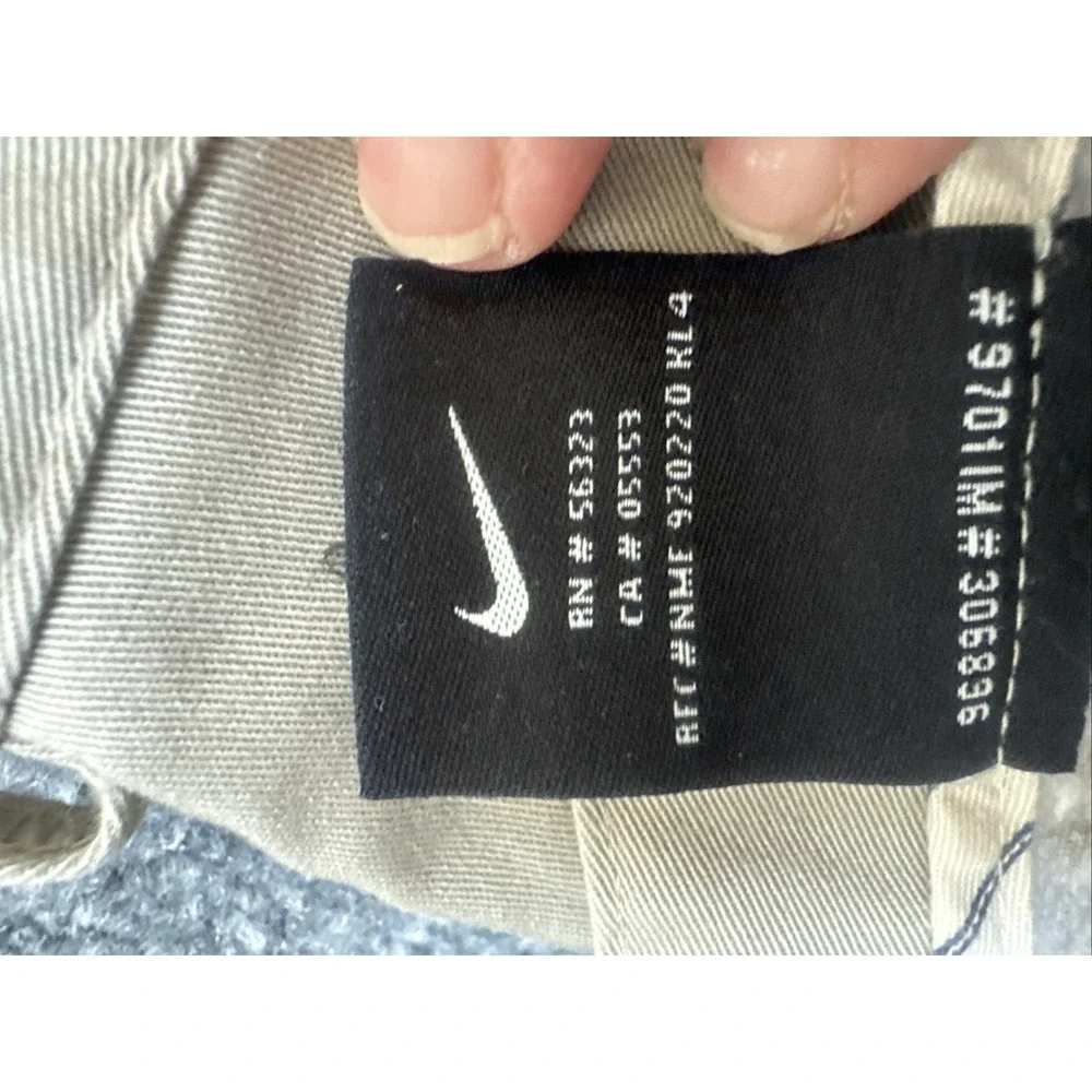 Nike Golf Mens Shorts 40 Khaki Tan Cotton Stretch Chino Flat Front Y2K